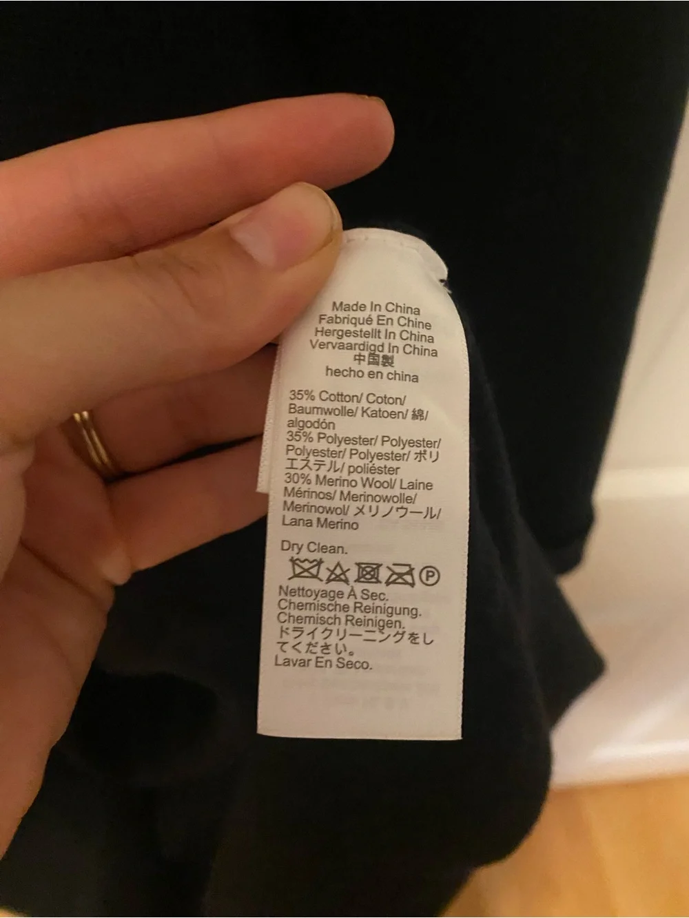 J. Crew Black Long Open Front Wool Blend sweater/coat